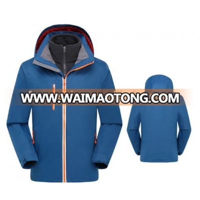 3 in 1 Waterproof shark skin 100% polyester Soft shell Jacket